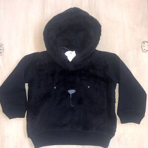 NWT Baby gap navy blue bear cozy lined hoodie